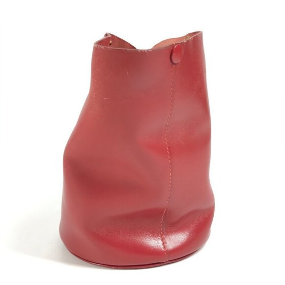 HERMES Pouch Bag-in-Bag Interior accessory case Leather Red - Picture 3 of 12